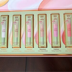 6 Pixi by Petra Lip Tone Gloss — Snow Pearl, Gold Gleam, Pink Patina, Naturalnes